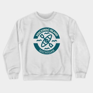 Mackinac Island, Michigan Kayaking Crewneck Sweatshirt